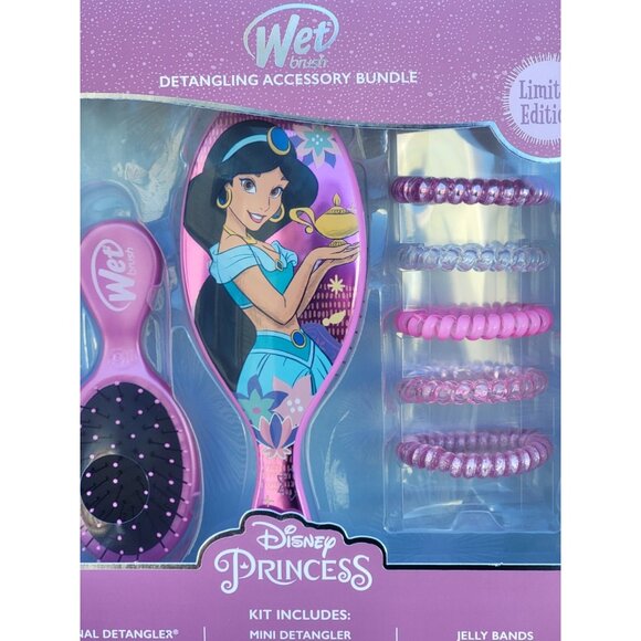 Wet Brush Disney Princess Jasmine Original & Mini Detangler Accessory Set NEW - Picture 2 of 6